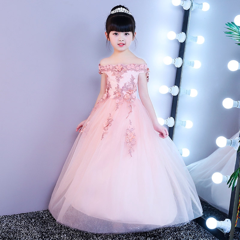 Floral Princess Gown for Kids Costumes 