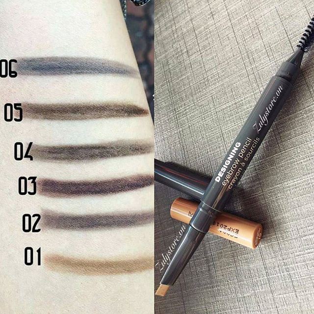 The Face Shop Designing Eyebrow Pencil Swatches Eyebrowshaper 5991