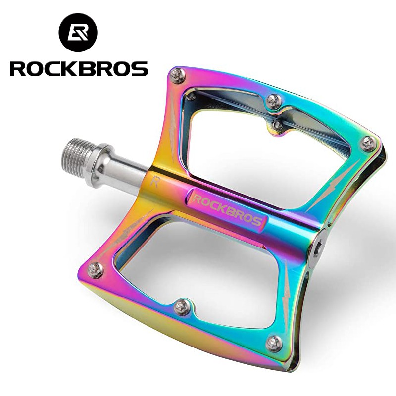  ROCKBROS  Road Bike 9 16 Bicycle Pedals For Adult Colorful 