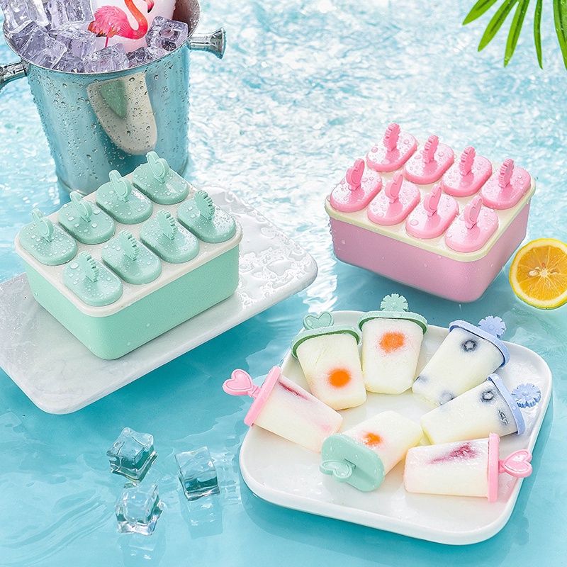 Ice Lolly Mould, Molds Diy Cream Frozen Mold Easy Release Reusable Pop