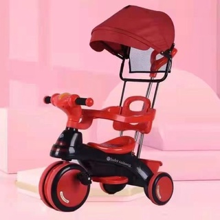 4in1 Baby Stroller bike RUBBER TIRE, 3 Wheels Trolley Bike for baby.baby Tricycle #8