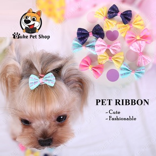 Pet Dog Cat Puppy Bow Tie Flower Bowknot Hair Clips Simple Beautiful