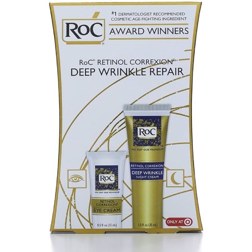 RoC Retinol 1 Kit Deep Wrinkle Night Face Cream (30 mL) Retinol ...