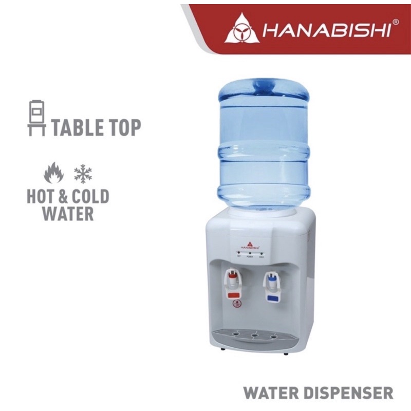 Hanabishi Water Dispenser HTTWD200 Table Top Hot & Cold Shopee