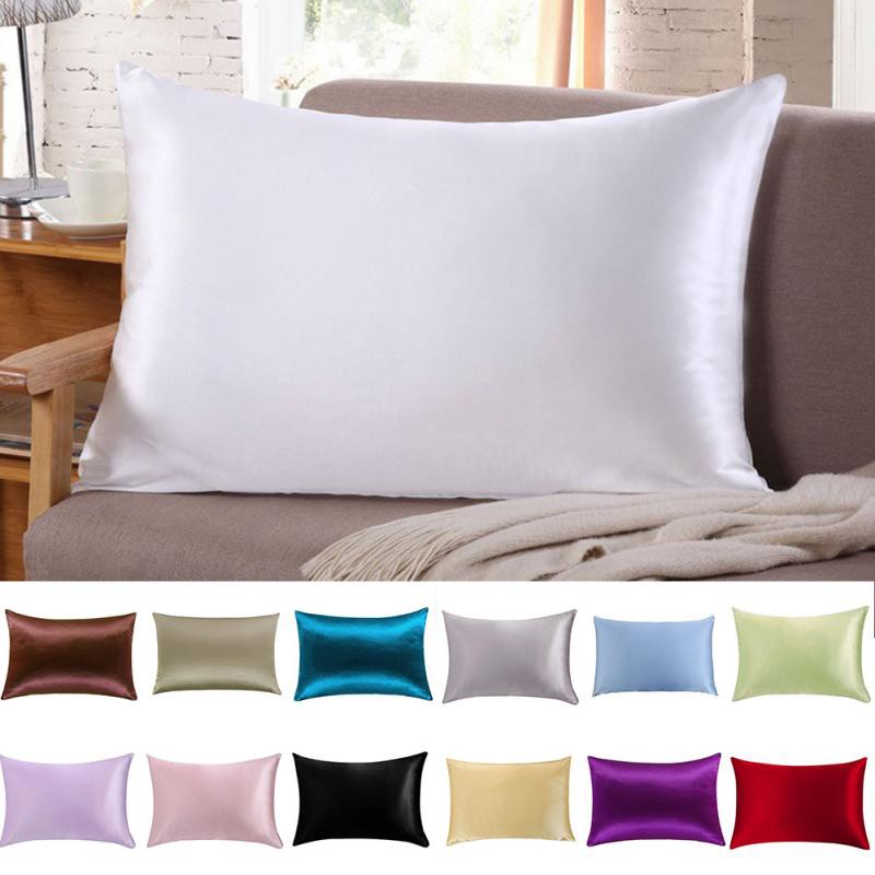 satin throw pillow