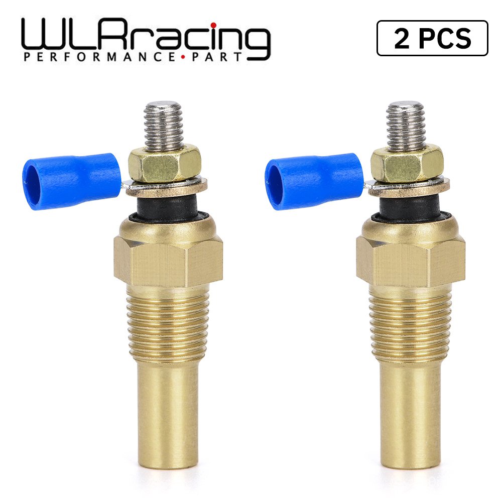 2 Pieces 12V 1/8 NPT Racing Car Oil Temp Sensor Water temperature
