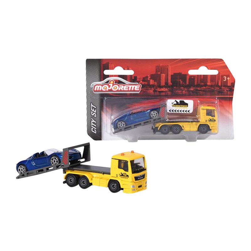 Die-Cast Miniatura Camiones Incluye Porsche  City Set Majorette 212057520q01  Man TGA Tow Truck 