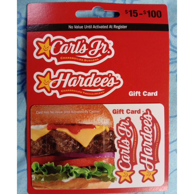 Carl S Jr Gift Card No Cash Value Shopee Philippines