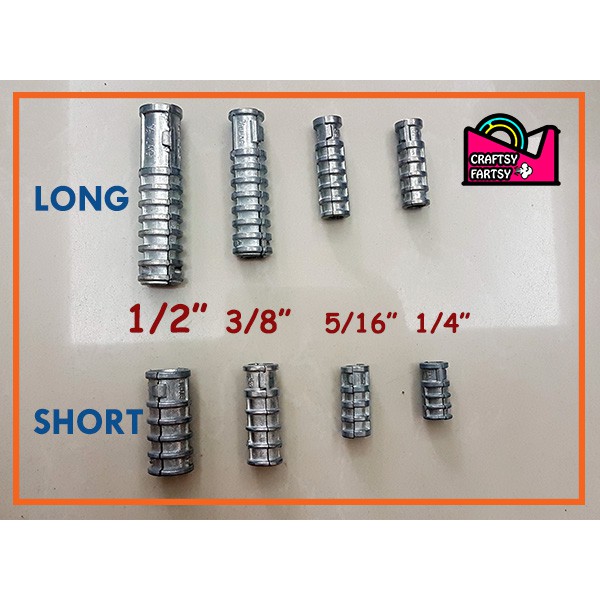Expansion Shield Long and Short (1/4" to 1/2") Shopee Philippines
