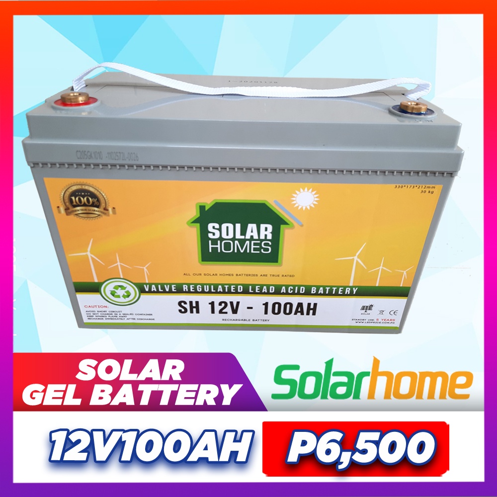 Solar Battery Gel Battery Deep Cycle Vrla Lead Acid 12v 100ah Shopee Philippines 1419