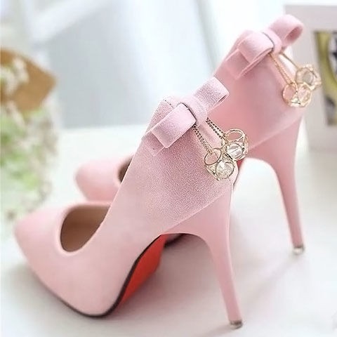 pink shoes heels