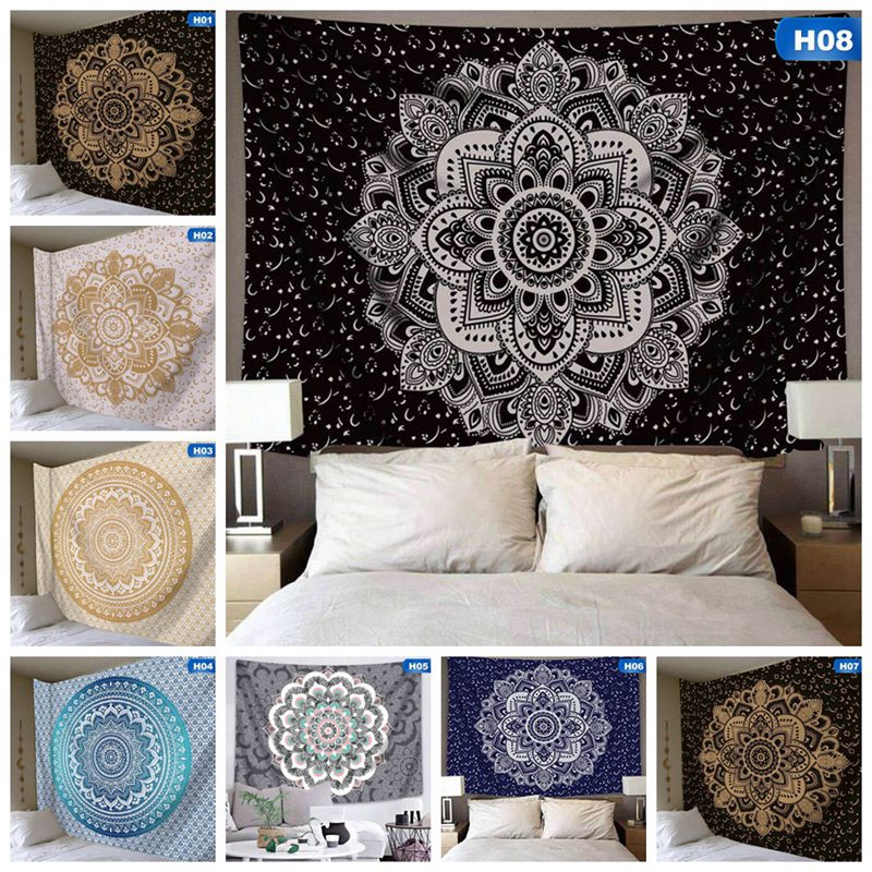 Mandala Tapestry Indian Wall Hanging Decor Beach Bohemian Psychedelic Bedding Ee Philippines - Mandala Tapestry Indian Wall Hanging Decor