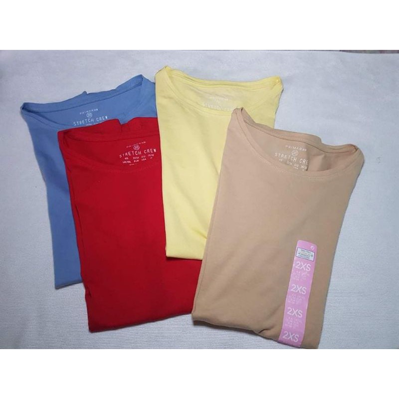 Primark Stretch Crew Plain Tees for 