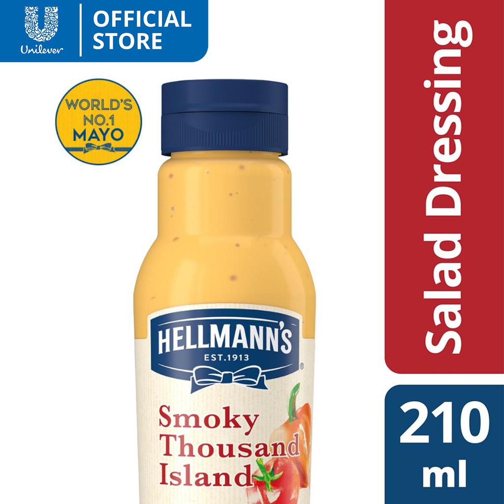 Hellmanns Smoky Thousand Island Salad Dressing 210ml Shopee Philippines