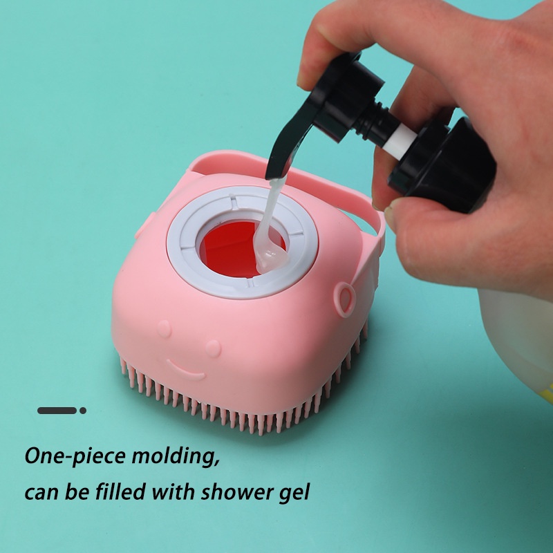 Pet Bath Brush Puppy Big Dog Cat Bath Massage Gloves Brush Soft Safety Silicone Pet Accessories for  #1