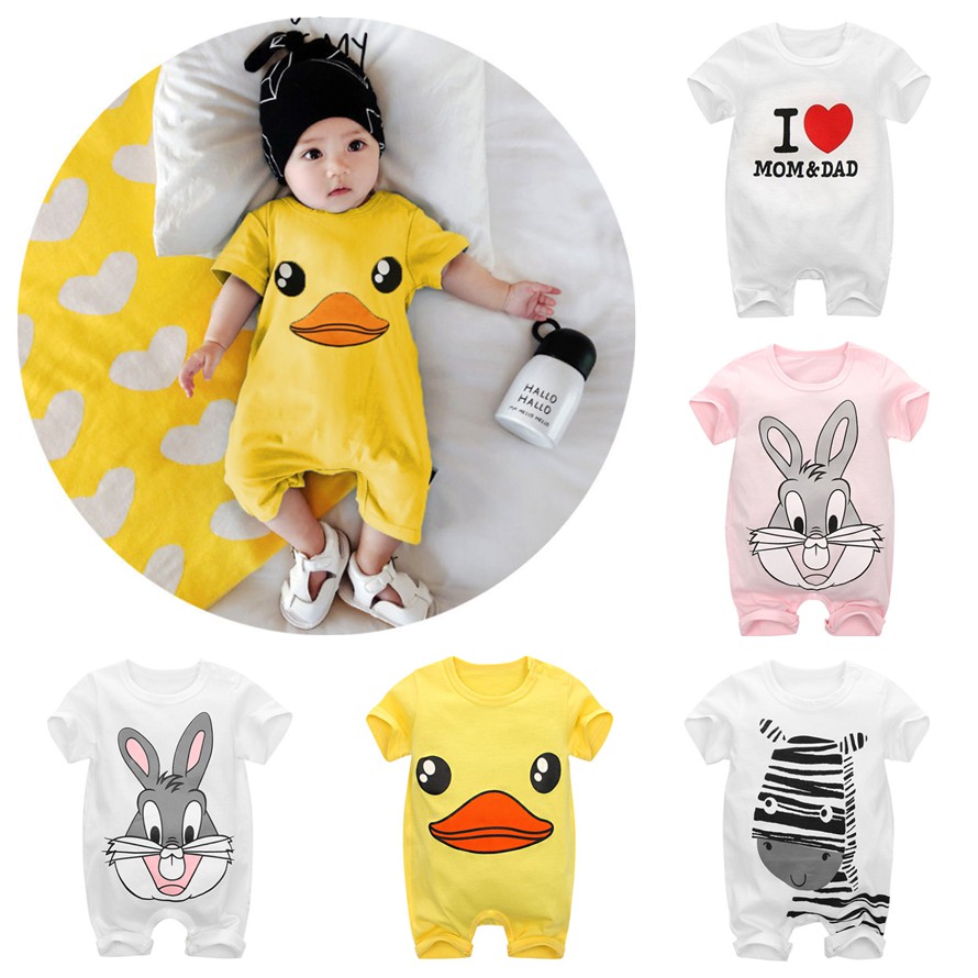 Unisex Baby Romper Jumper Clothing Cartoon Jumpsuit Newborn Infant Clothes Kids One Piece Boys Girls