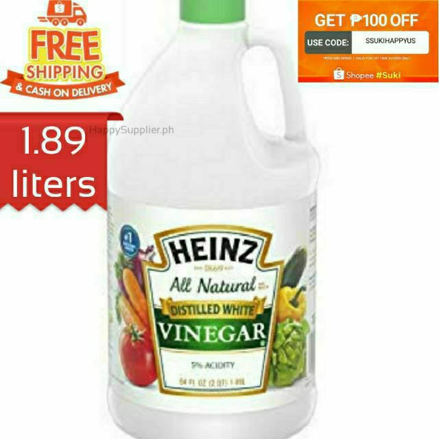 Heinz Distilled white Vinegar USA 1.89 L Shopee Philippines