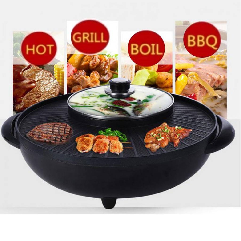Kayang kaya 2In1 Korean BBQ Grill 2 in 1 Korean ShabuShabu and Grill