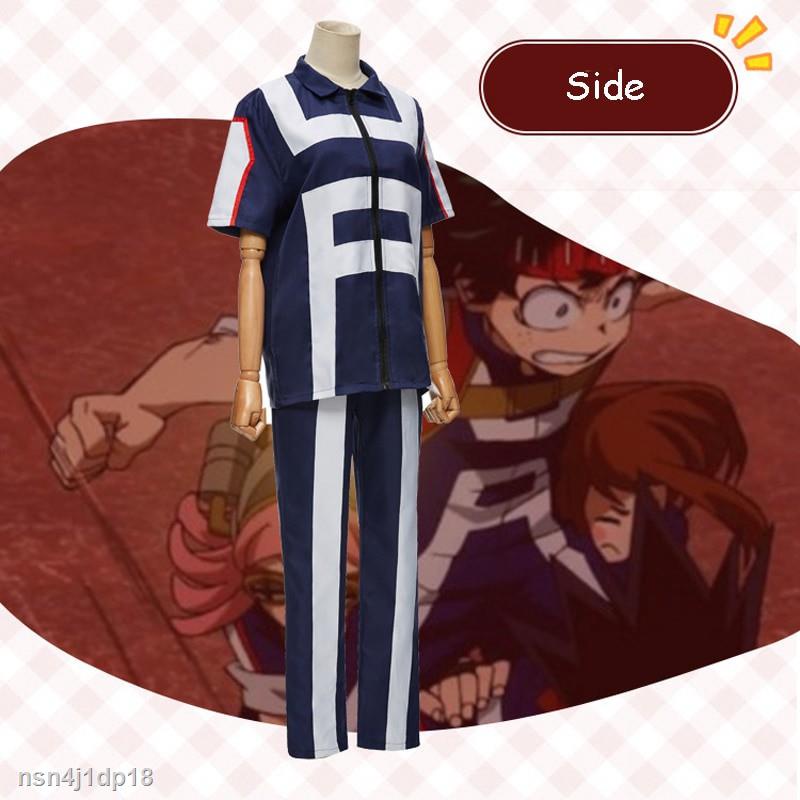 ▤My Hero Academia Boku no Hero Cosplay Costume Men Women School Uniform Sport Suit Tshirt Pants Izu