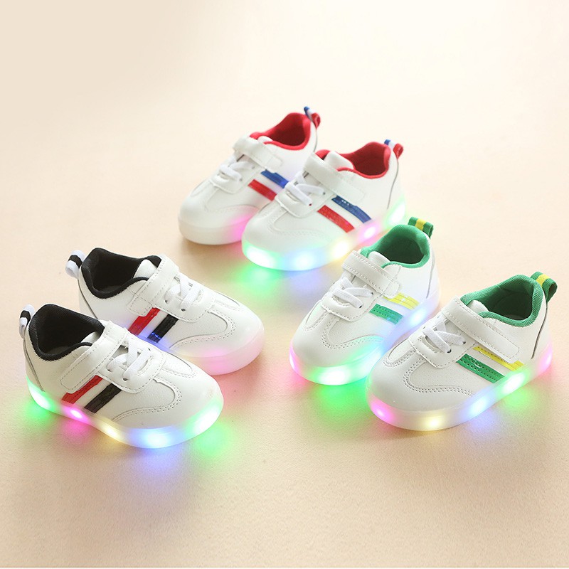 white shoes with led lights