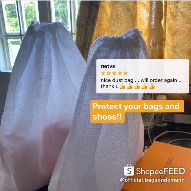 BODPH Dust Bag Drawstring Dust Cover Storage for Shoe Handbag Sling Bag Dustbag