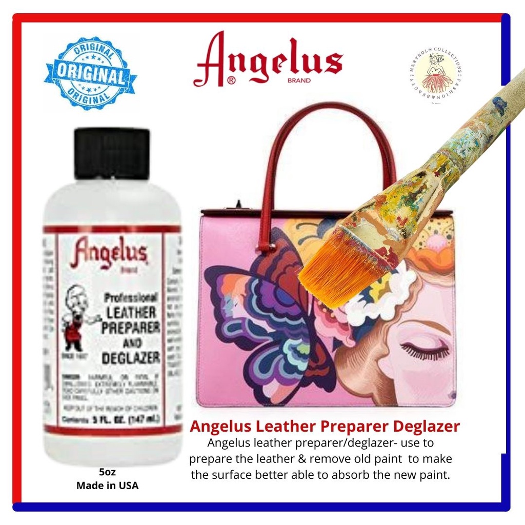 angelus leather preparer & deglazer 5 oz