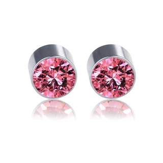 1Pair Women Men Ear Studs Stainless Steel Earless Magnet Strong Magnetic Iron Earrings Ear Clip No Piercing #5