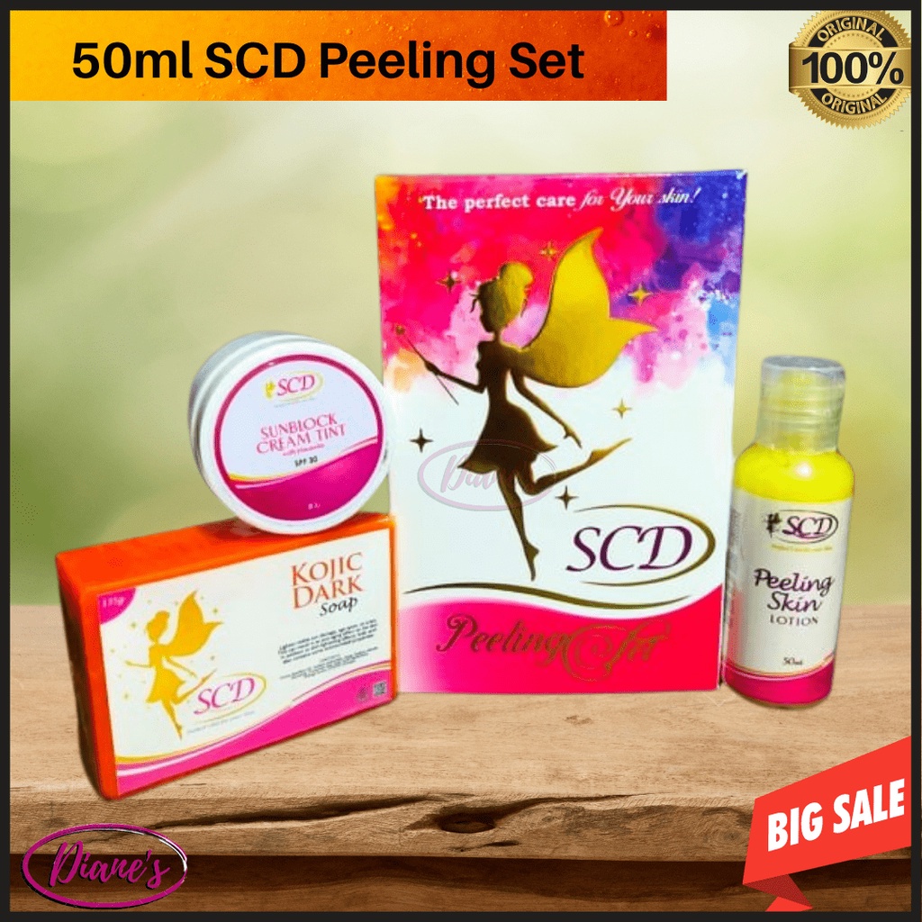 peeling lotion set Original SCD Peeling Skin Lotion Set 50ml Shopee