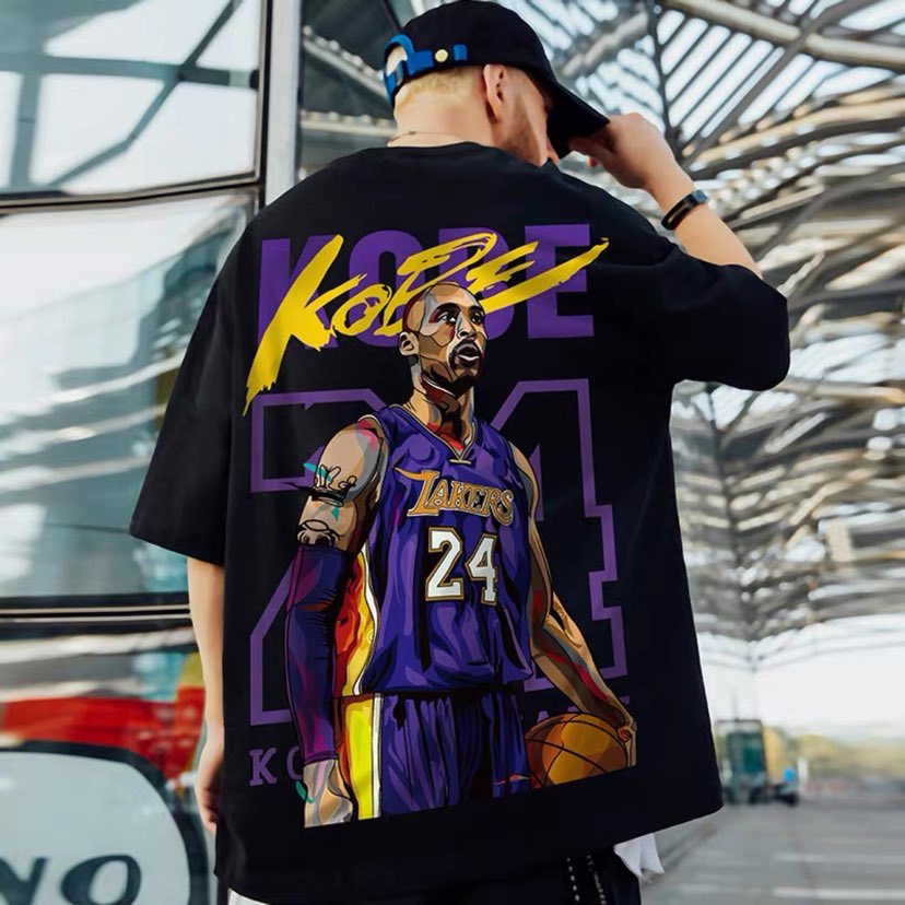 Kobe Bryant Bestseller Loose Fit Oversized Man T-shirt Hip Hop T-shirts