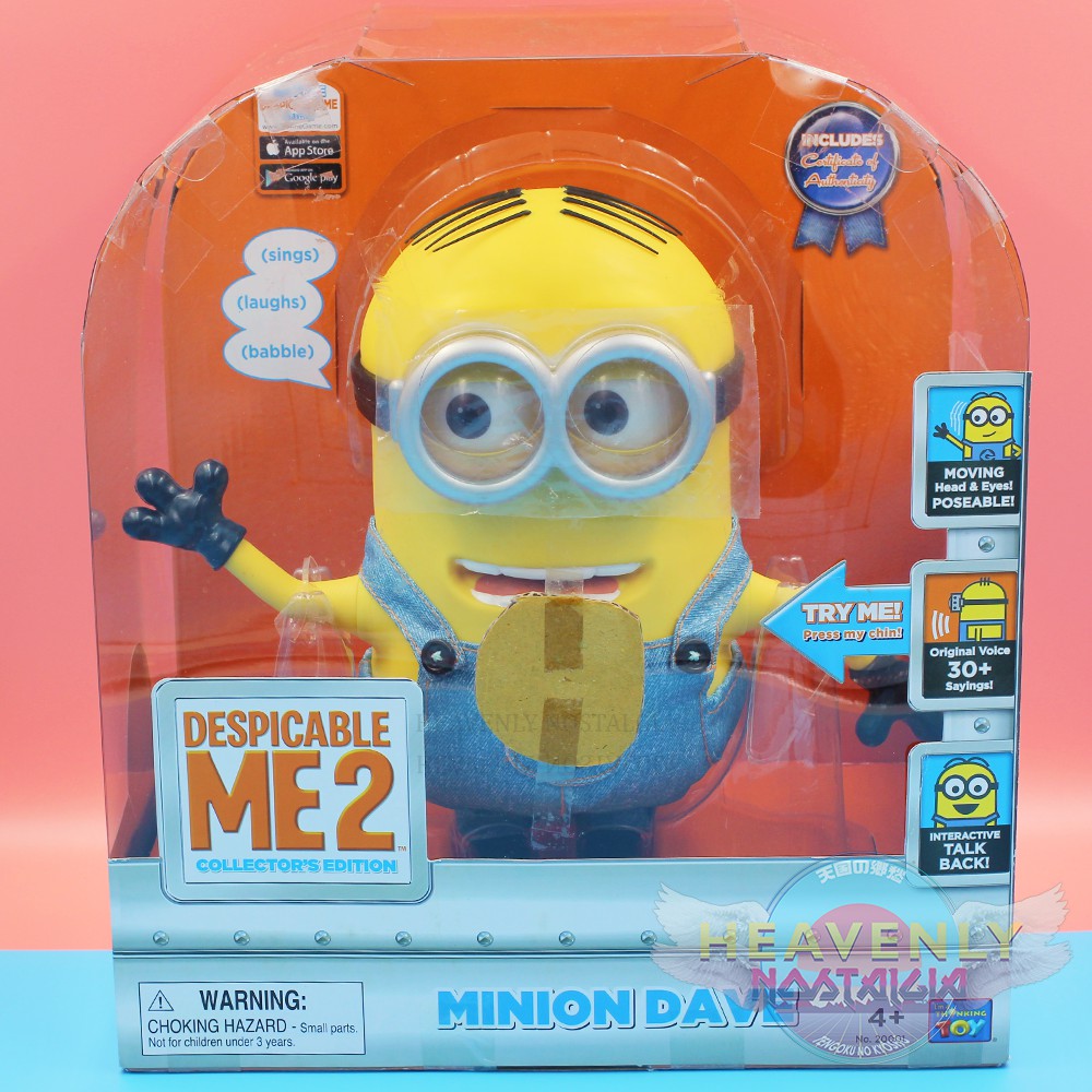 Despicable Me Collector S Edition Minion Dave Inch Talking Figure Thinkway Original