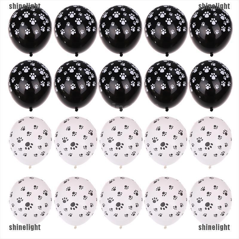 Shine 10pcs 12 Inch Paws Print Dog Latex Balloons Kids Birthday Gift Baby Shower Toys Light Shopee Philippines - new 10pcs set 12inch game roblox latex balloons kids model toy