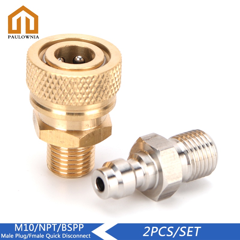 PCP High Pressure Male Quick Disconnect Fittings and Couplers Set 1 ...