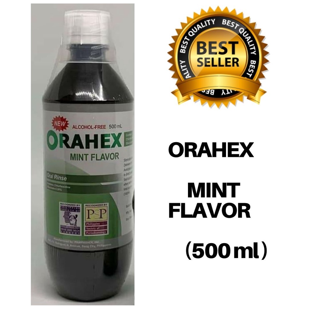 Orahex mouthrinse mint ( 500ml) Sore Throat,Antimicrobial