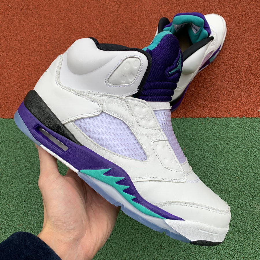 jordan 5 white grape