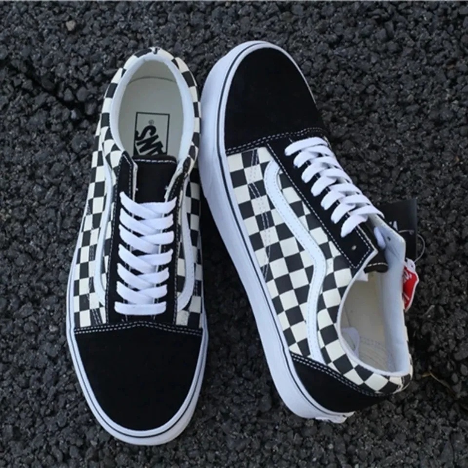 Vans Style 36 Classic Low Top Lace Up Black and White Checkered OS ...