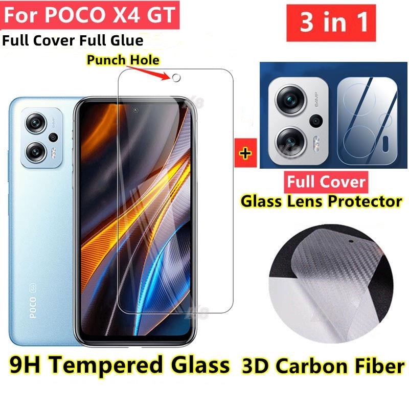 Poco X4 Gt Screen Protector Tempered Glass Poco F3 F4 X3 Gt M3 X4 Pro 5g 3 In 1 Full Cover Lens 8470