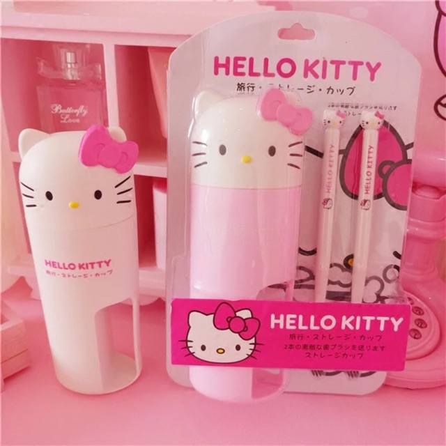 Hello kitty toothbrush w/holder #5