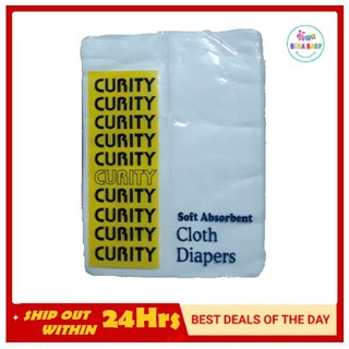 1/2 Dozen Curity Cloth Diapers/ Gauze Type Lampin