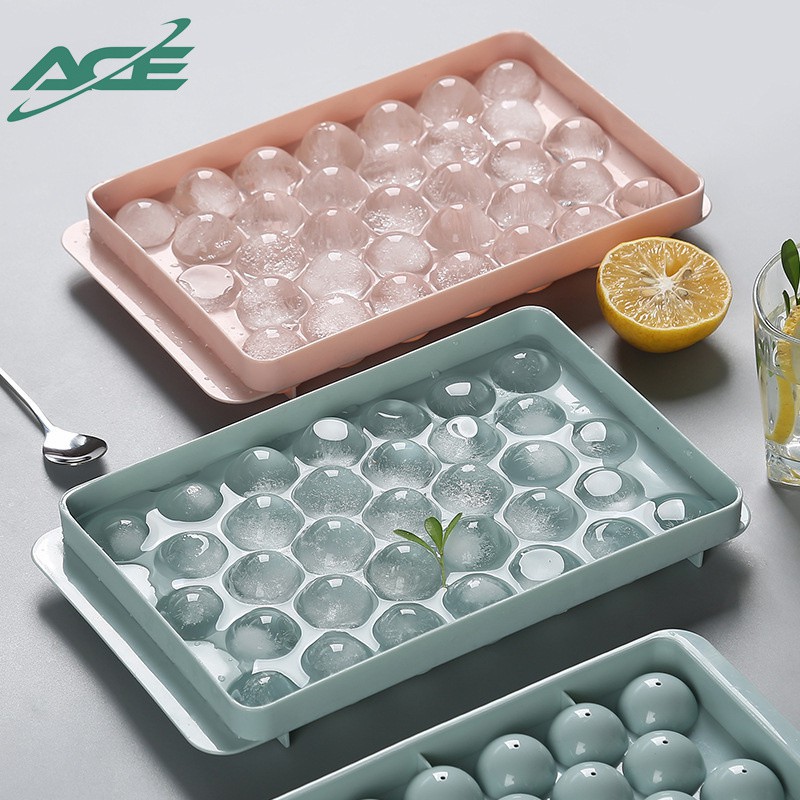 33 Holes Homemade Ice Cube Tray Plastic Small Square Tray Sphere