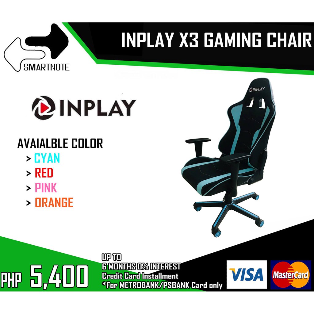 INPLAY X3 GAMING CHAIR | Shopee Philippines