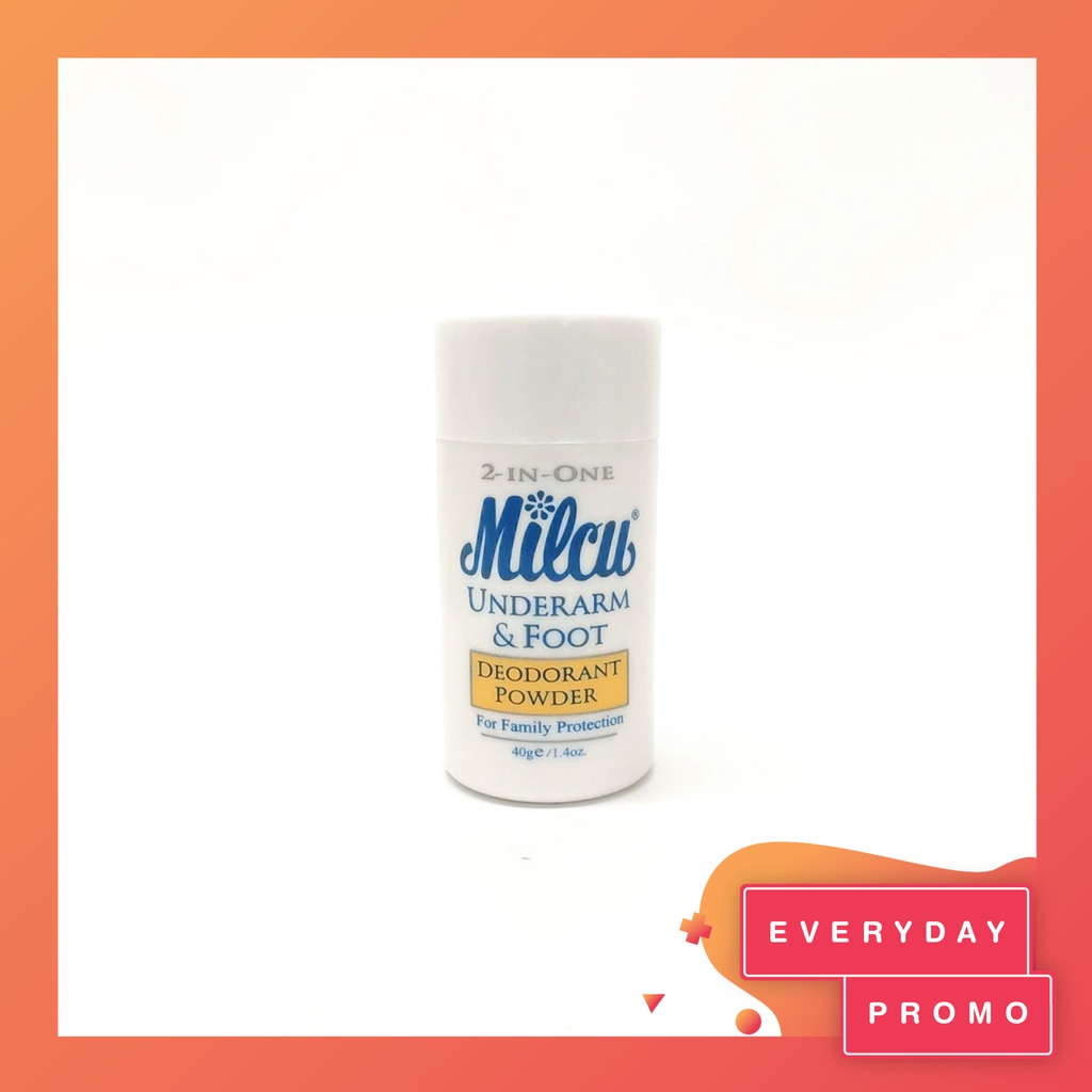 MILCU Underarm & Foot Deodorant Powder 40g Shopee Philippines