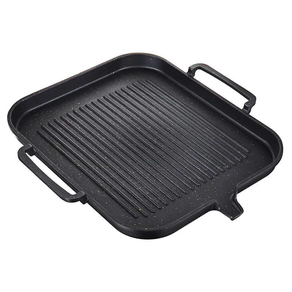 iRIVER[Grill Pan For Induction & Gas stove] Korean Grill Stove Top Pan Barbecue BBQ Kitchen Non