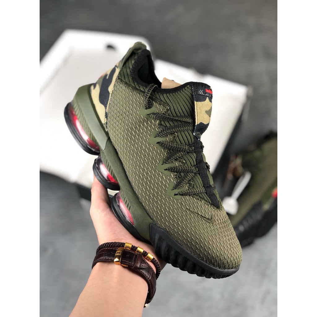 lebron 16 army green