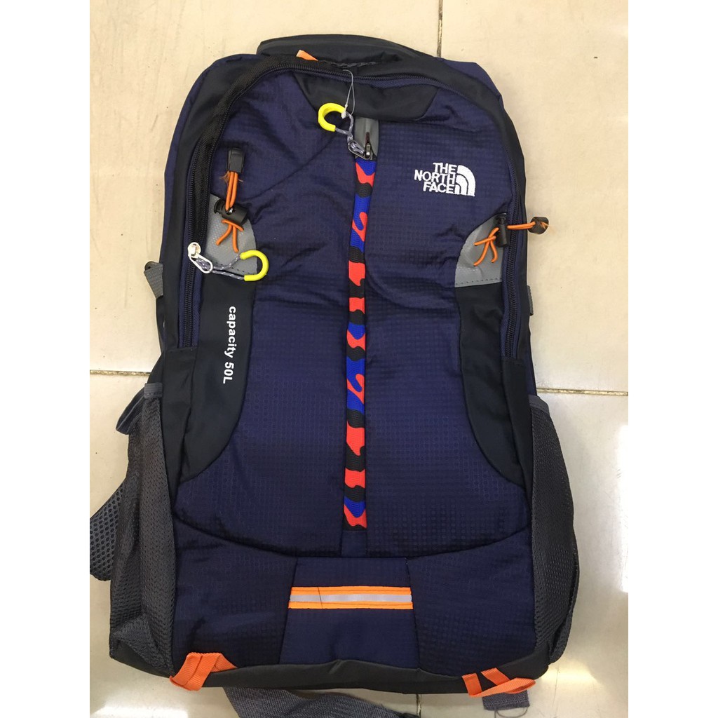 blue north face bag