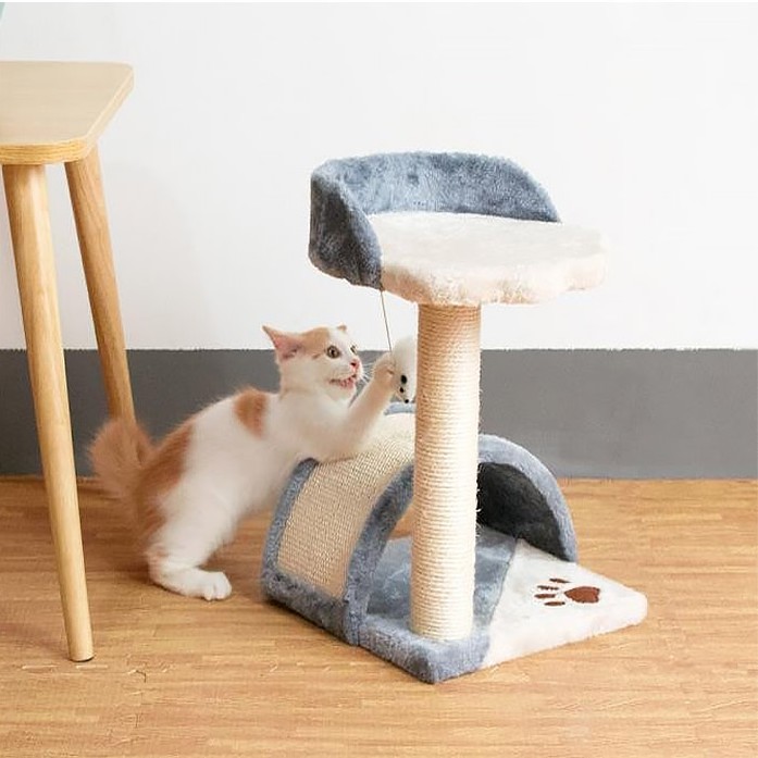 Hisech Skiiddii Comfy Cat Tree Play Bed Scratcher House Scratching Post Shopee Philippines