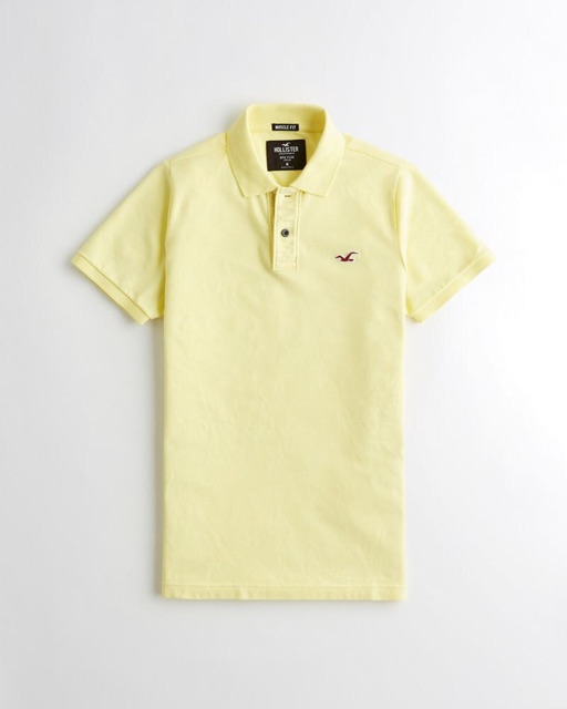yellow hollister polo shirt