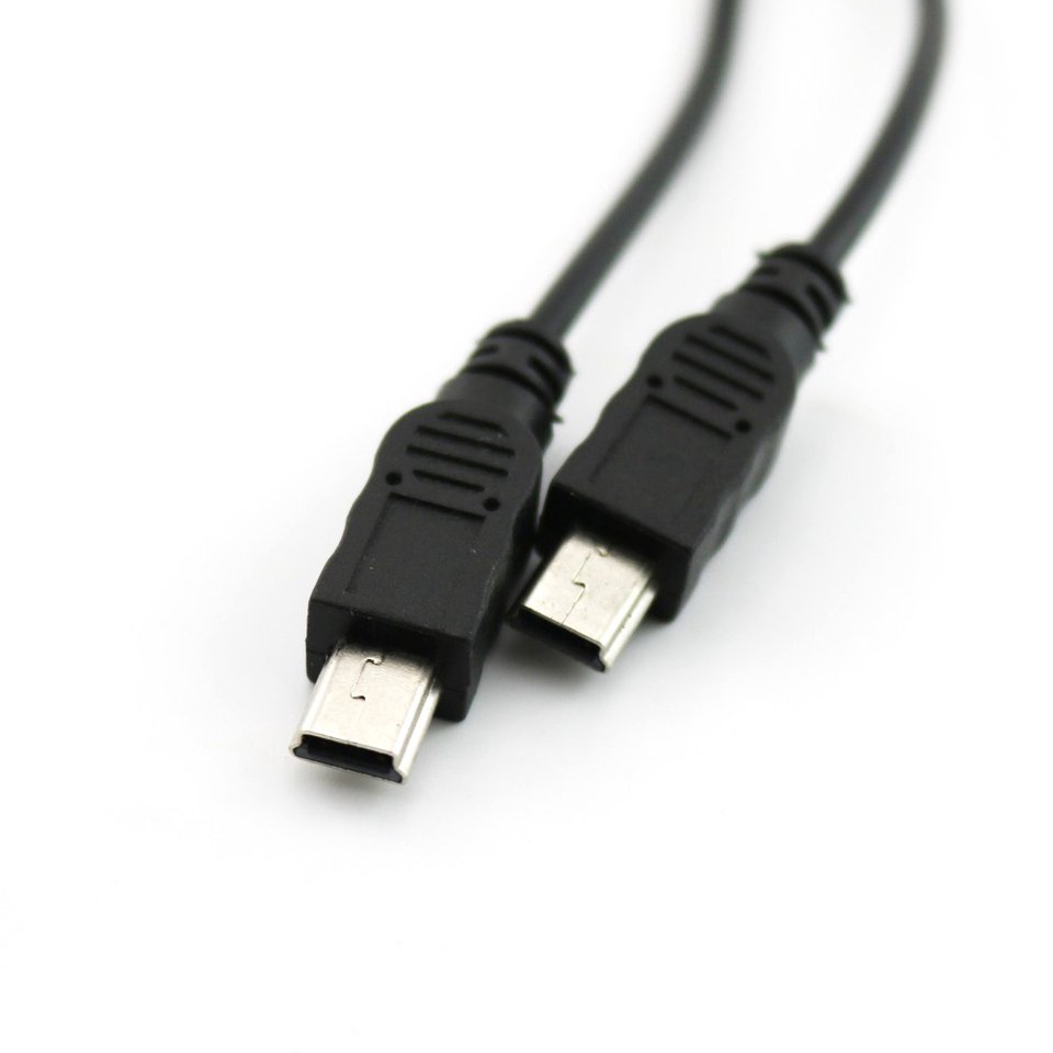 double mini usb cable