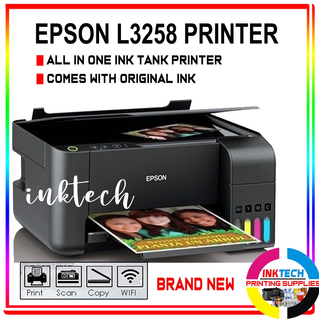 Epson L3258l3250 Wi Fi All In One Printer With 004003 Original Scan Print Copybrand New 9592