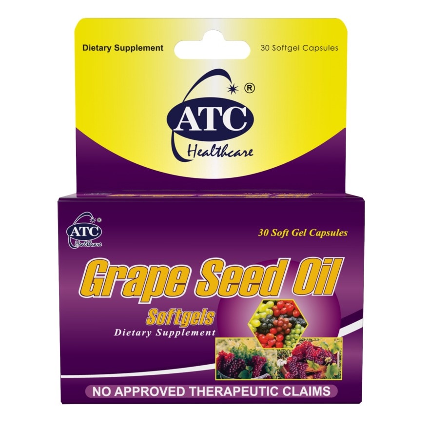 ATC Grapeseed Oil 500mg ( Per Capsule ) Shopee Philippines