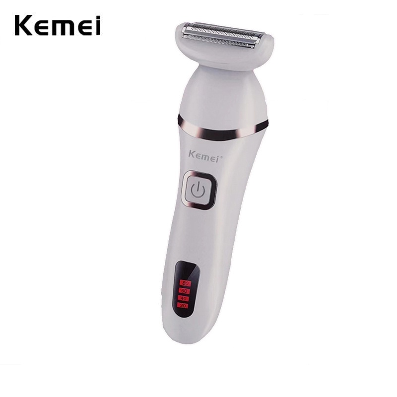 Kemei Women Wet Dry Electric Shaver Sensitive Skin Rechargeable Facial